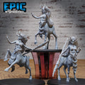 Faun Druid Set of 4 DND miniatures group photo Old Fables