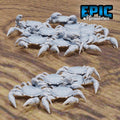 Crab Swarm Set of 2 DND miniatures group photo Mysterious Ocean