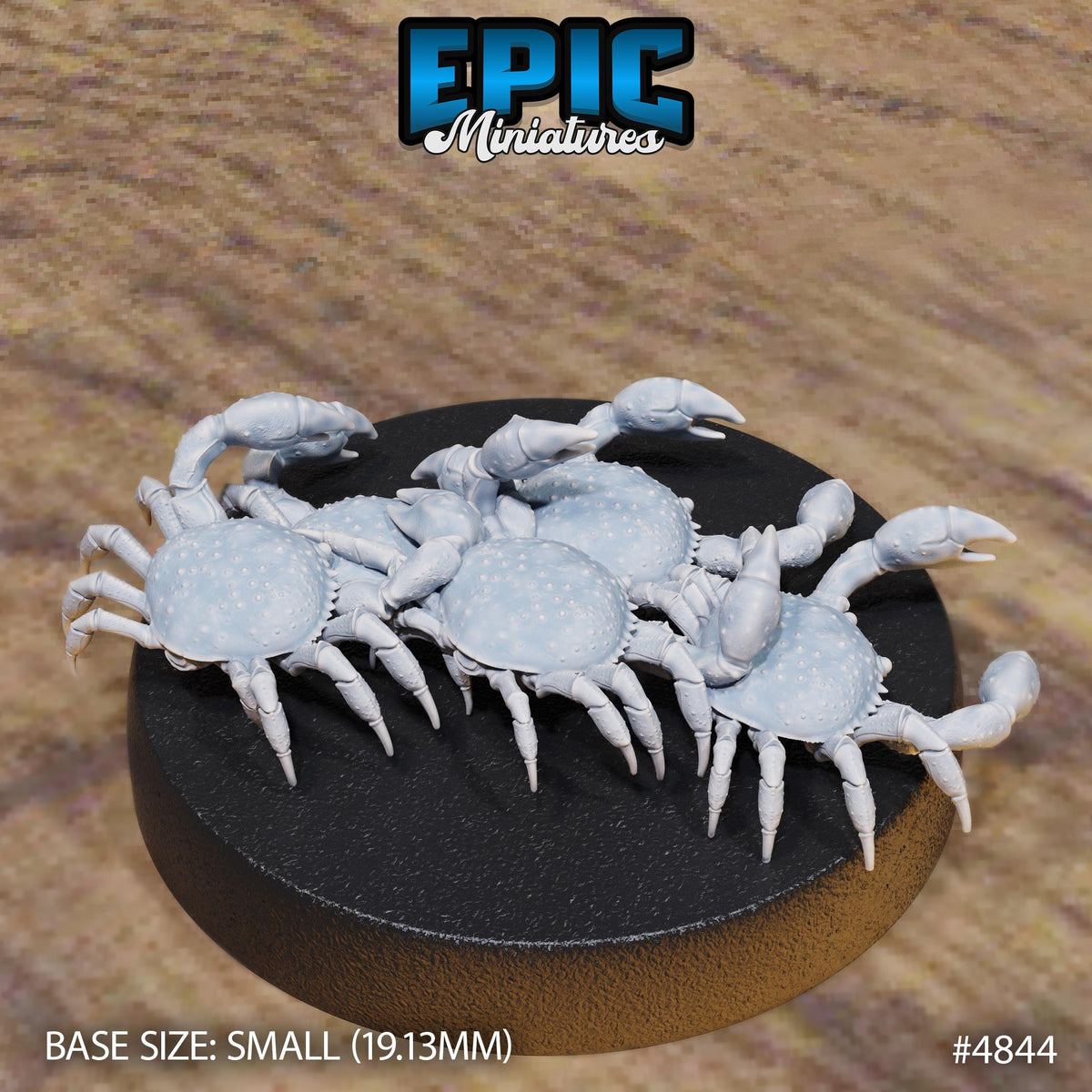 Crab Swarm Option #4844 back DND miniature Mysterious Ocean 16k resin