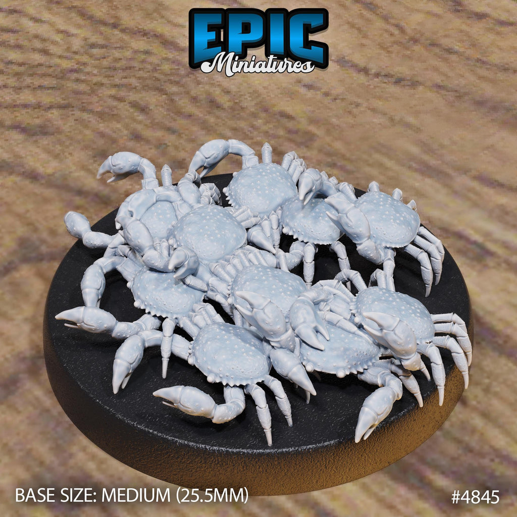 Crab Swarm Option #4845 front DND miniature Mysterious Ocean 16k resin