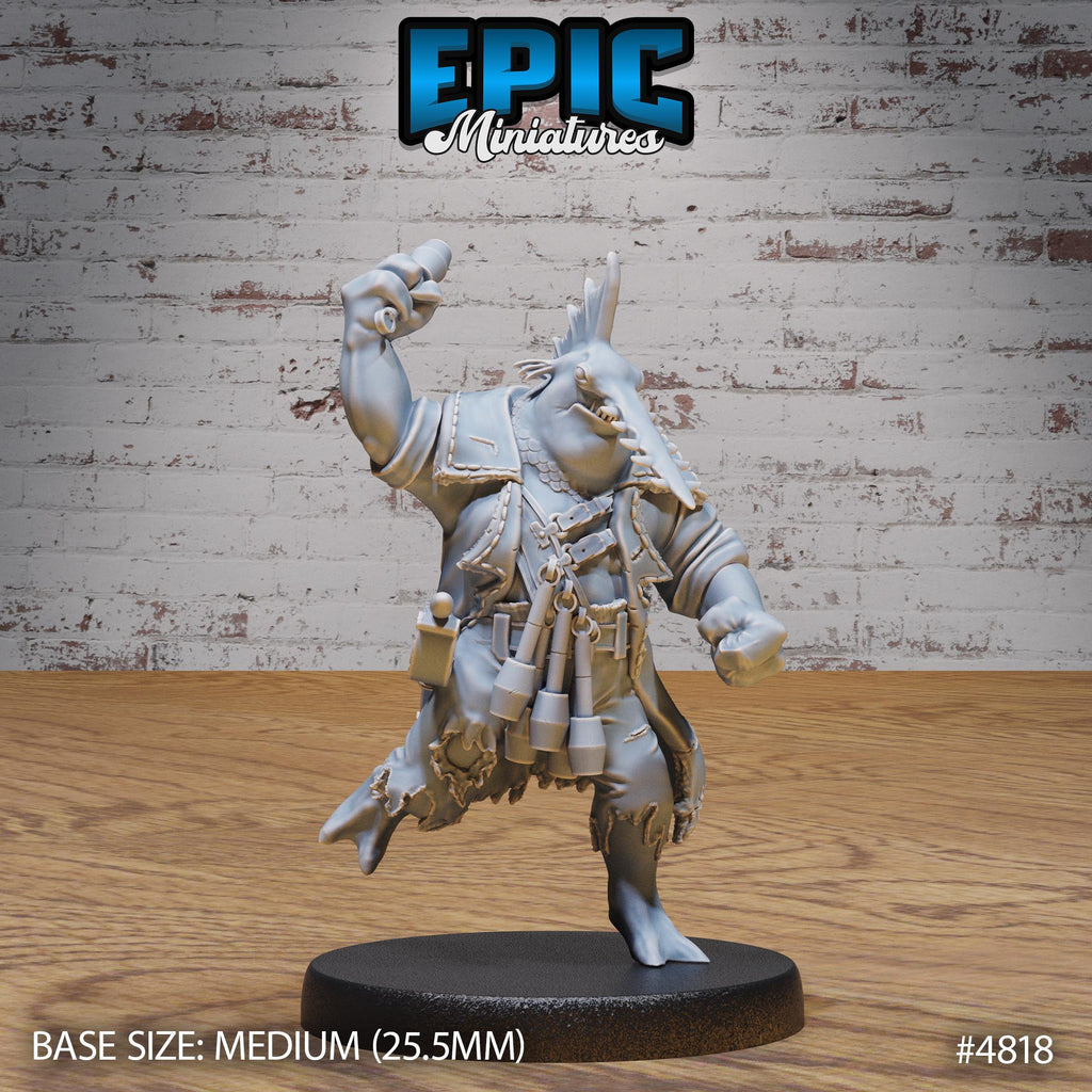 Sawhead Pirate Option #4818 front DND miniature Mysterious Ocean 16k resin