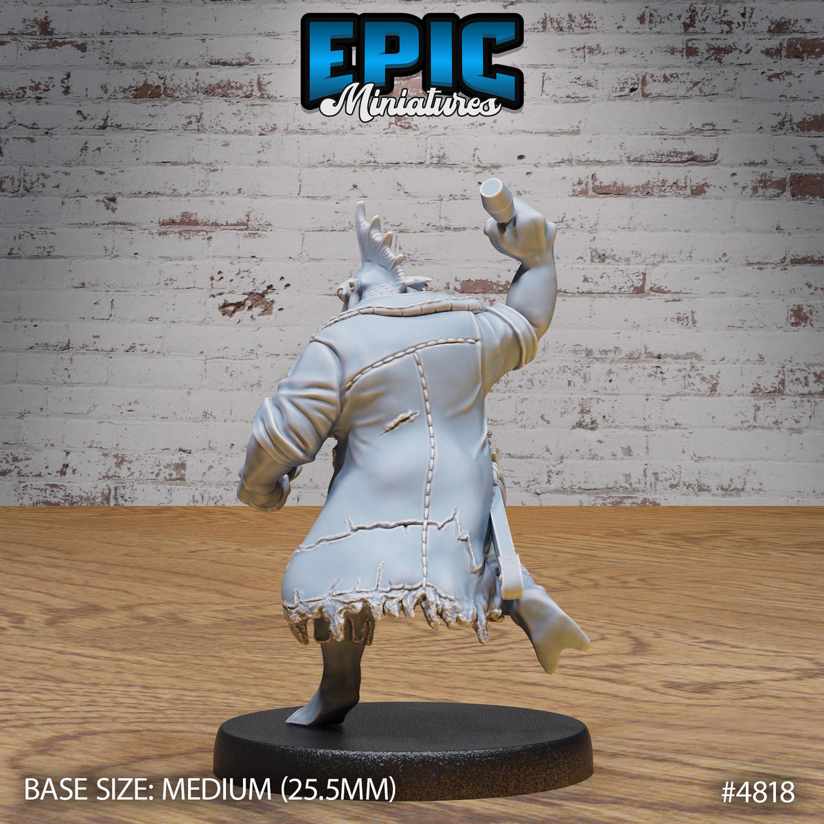 Sawhead Pirate Option #4818 back DND miniature Mysterious Ocean 16k resin