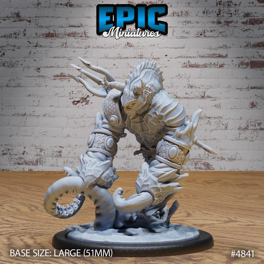 Water Elemental Guard Option #4841 front DND miniature Mysterious Ocean 16k resin