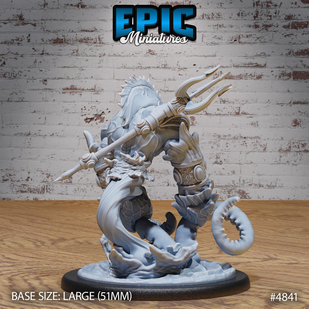 Water Elemental Guard Option #4841 back DND miniature Mysterious Ocean 16k resin