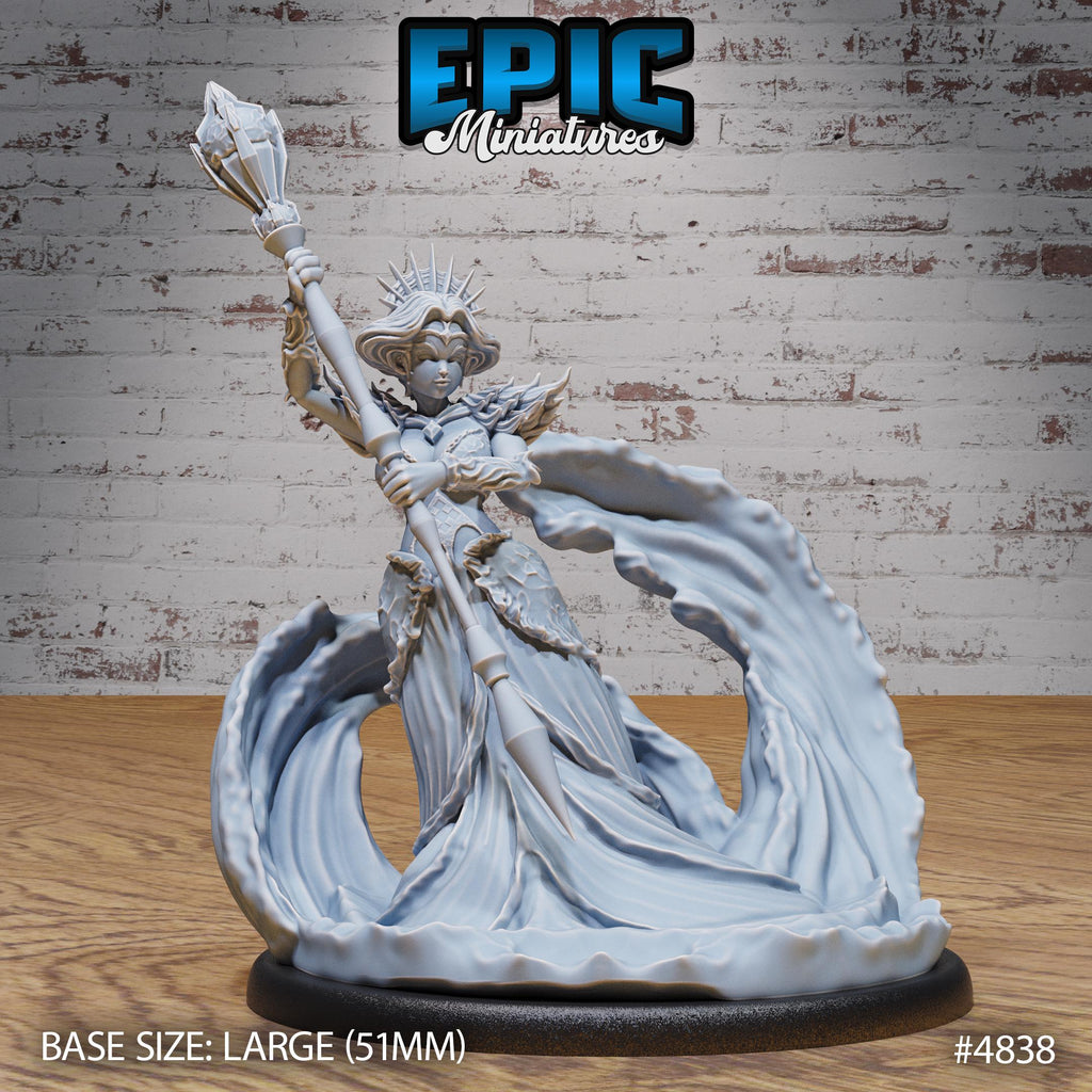 Undine Princess Option #4838 front DND miniature Mysterious Ocean 16k resin