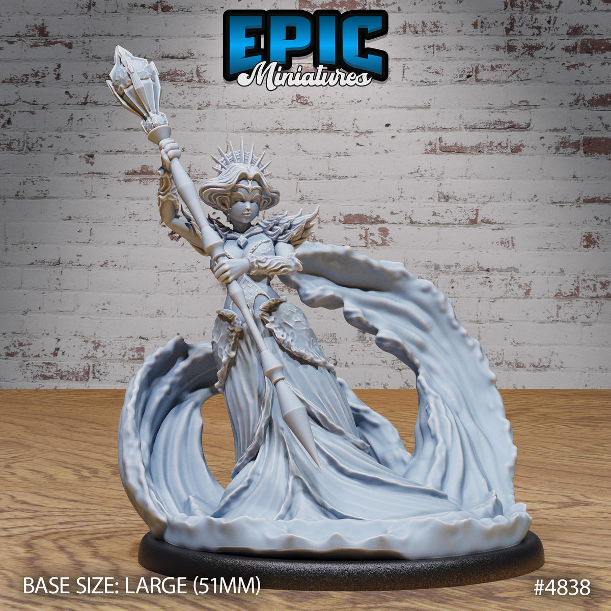 Undine Princess Option #4838 front DND miniature Mysterious Ocean 16k resin