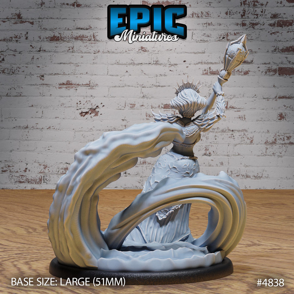 Undine Princess Option #4838 back DND miniature Mysterious Ocean 16k resin