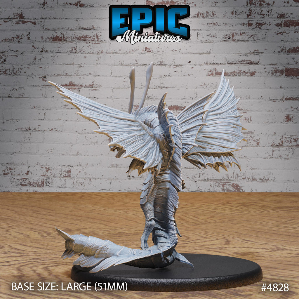 Ocean Wyvern #2 huge scale front DND miniature Mysterious Ocean 16k resin