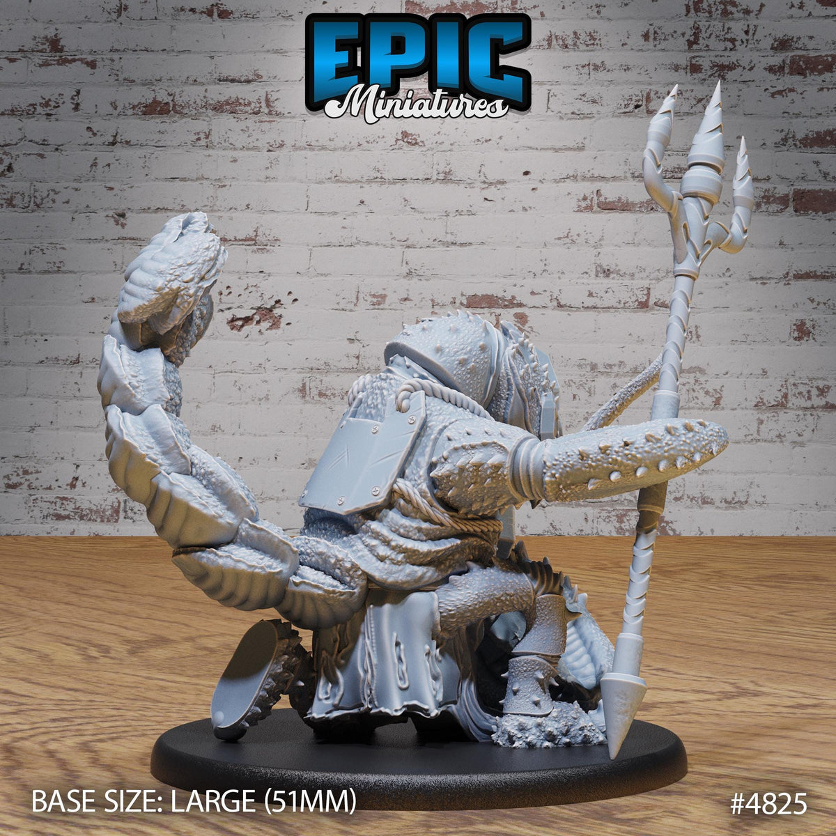 Lobster Folk Option #4825 back DND miniature Mysterious Ocean 16k resin