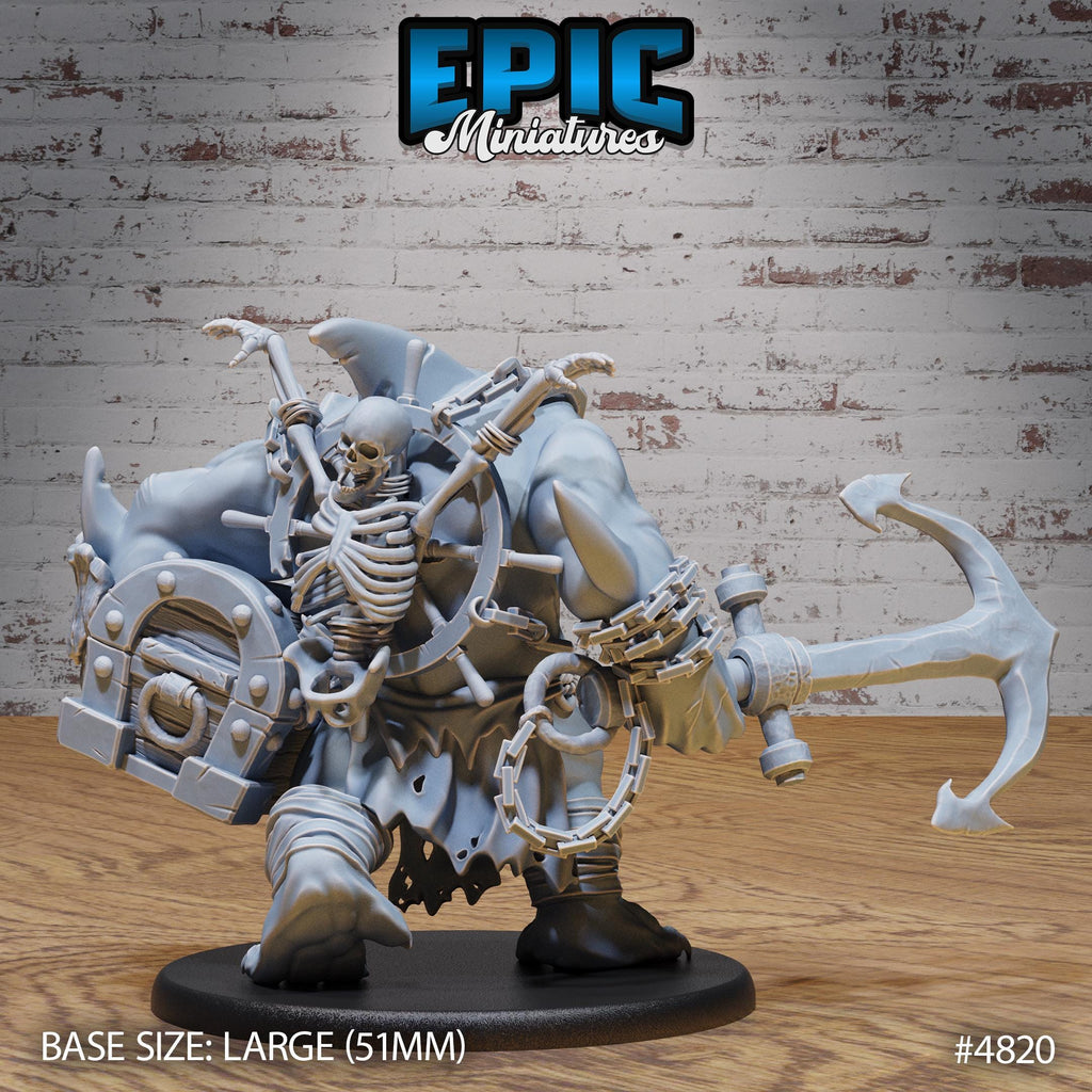 Sharkman Brute 2 Sharkmen front DND miniature Mysterious Ocean 16k resin