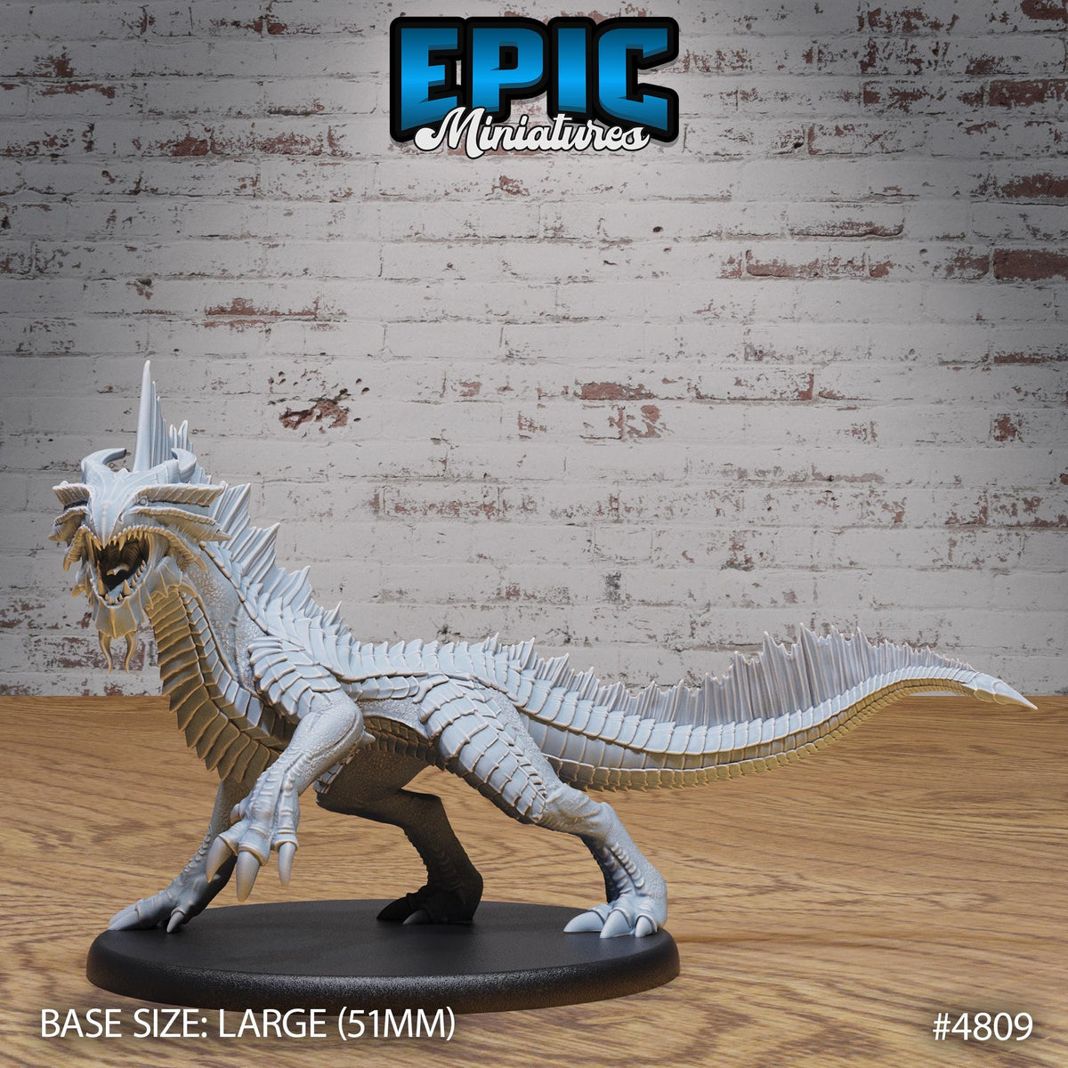 Bronze Guard Drake Option #4809 front DND miniature Mysterious Ocean 16k resin