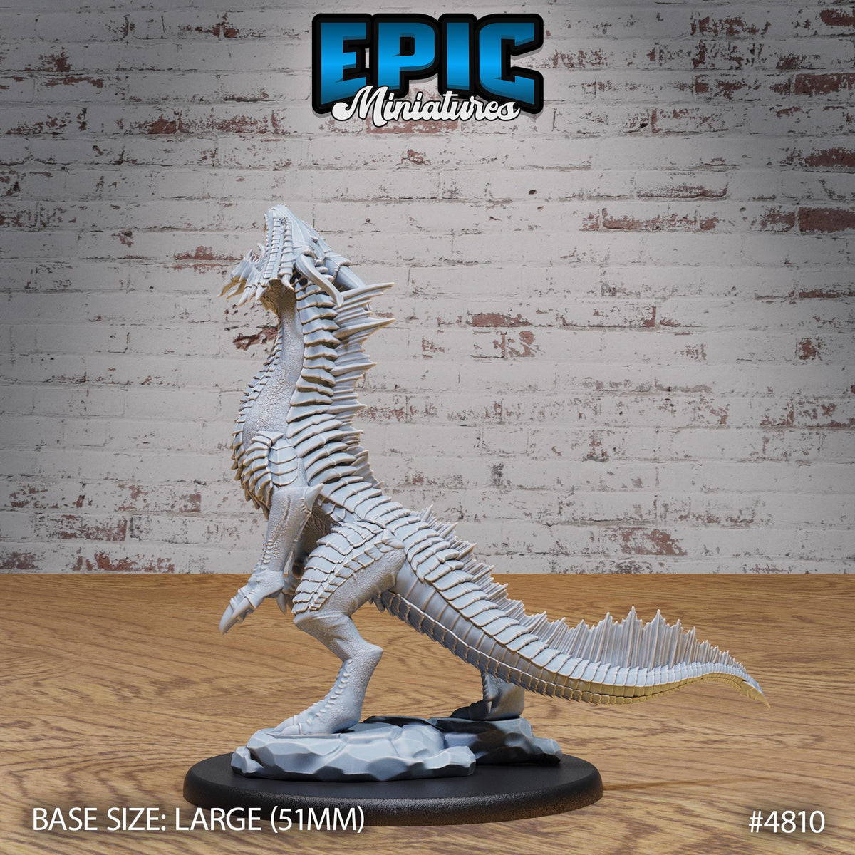 Bronze Guard Drake Option #4810 back DND miniature Mysterious Ocean 16k resin
