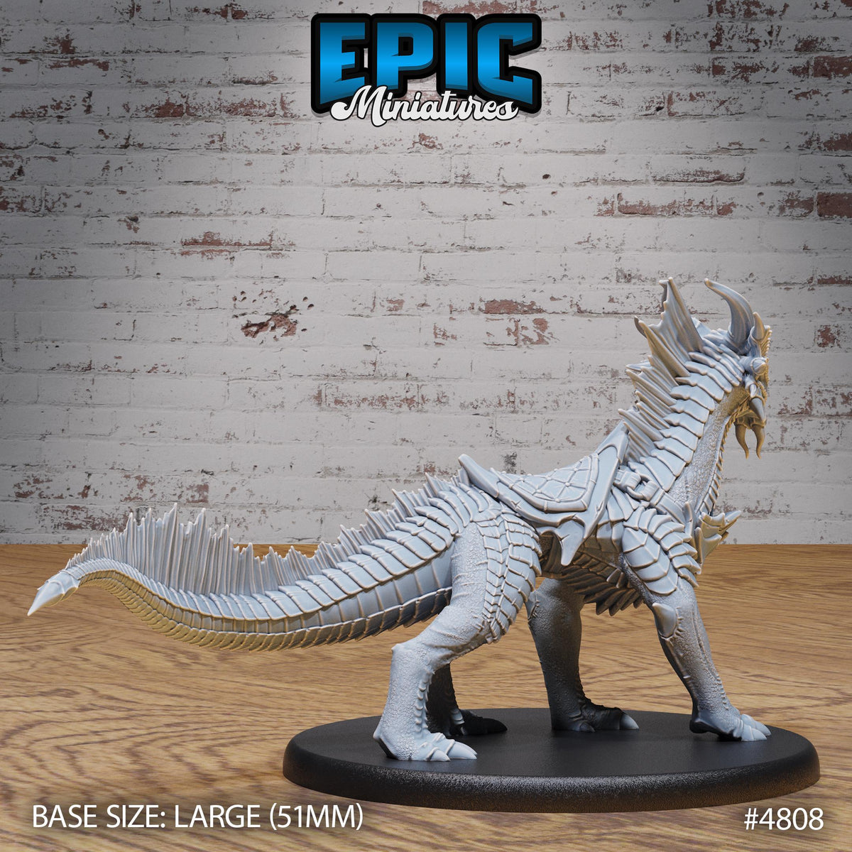 Bronze Guard Drake Option #4808 back DND miniature Mysterious Ocean 16k resin