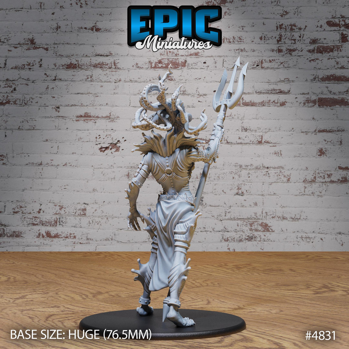Sea Titan Tethys Option #4831 back DND miniature Mysterious Ocean 16k resin