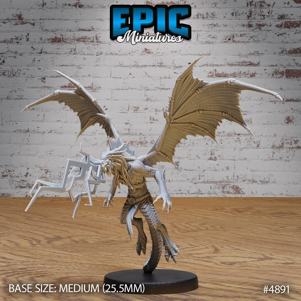 Draconic Demon Option #4891 front DND miniature Age of Dragons 16k resin