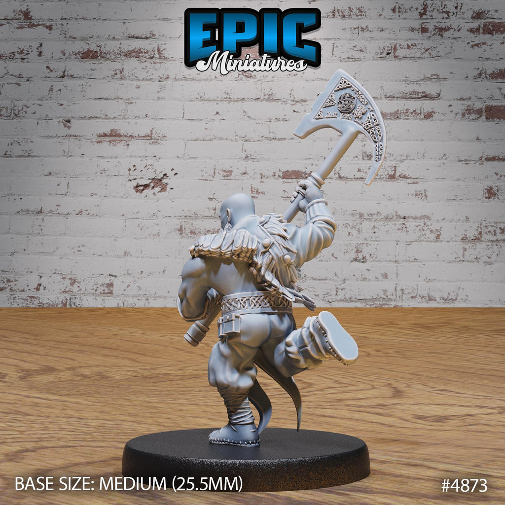 Dwarf Raider Option #4873 back DND miniature Age of Dragons 16k resin