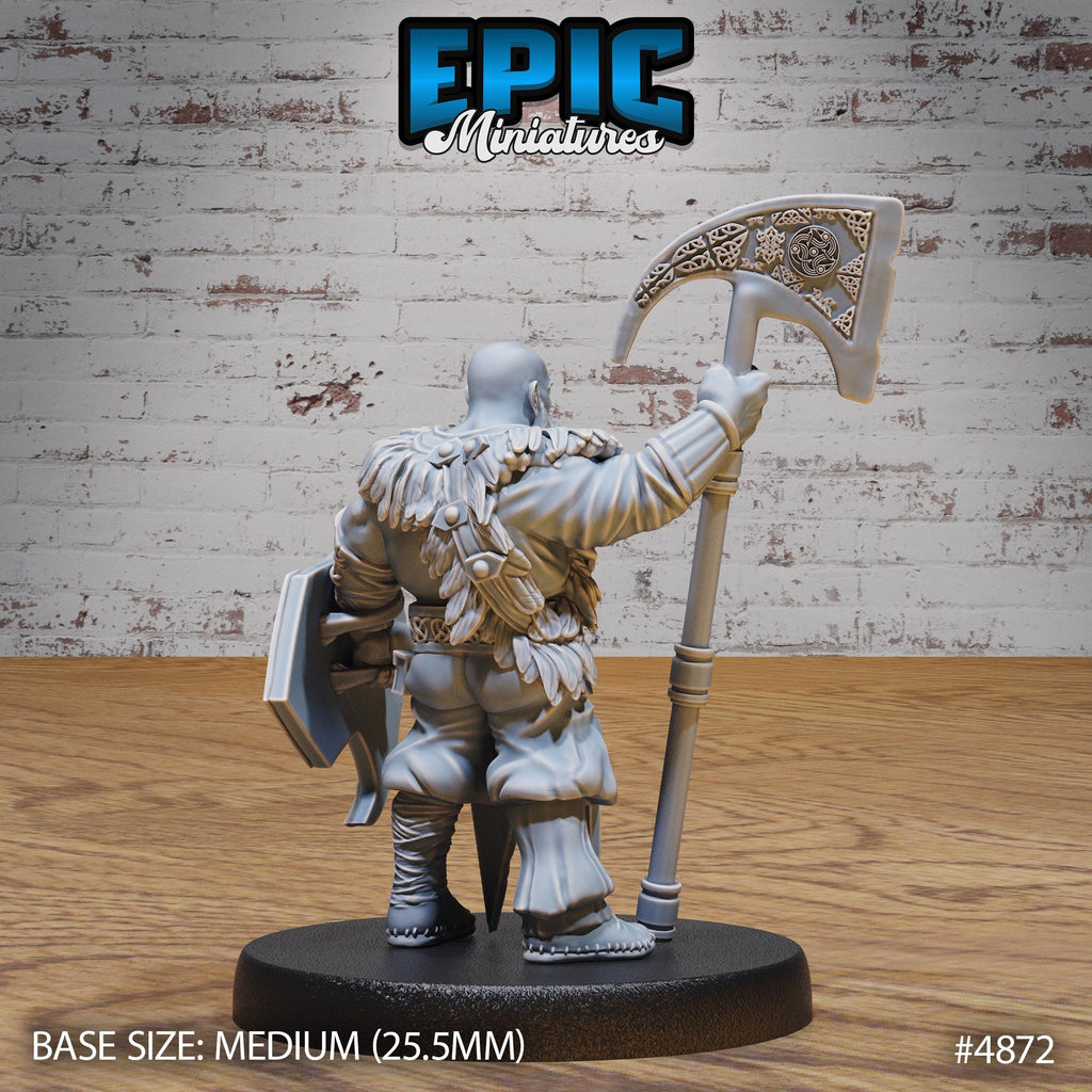 Dwarf Raider Option #4872 back DND miniature Age of Dragons 16k resin