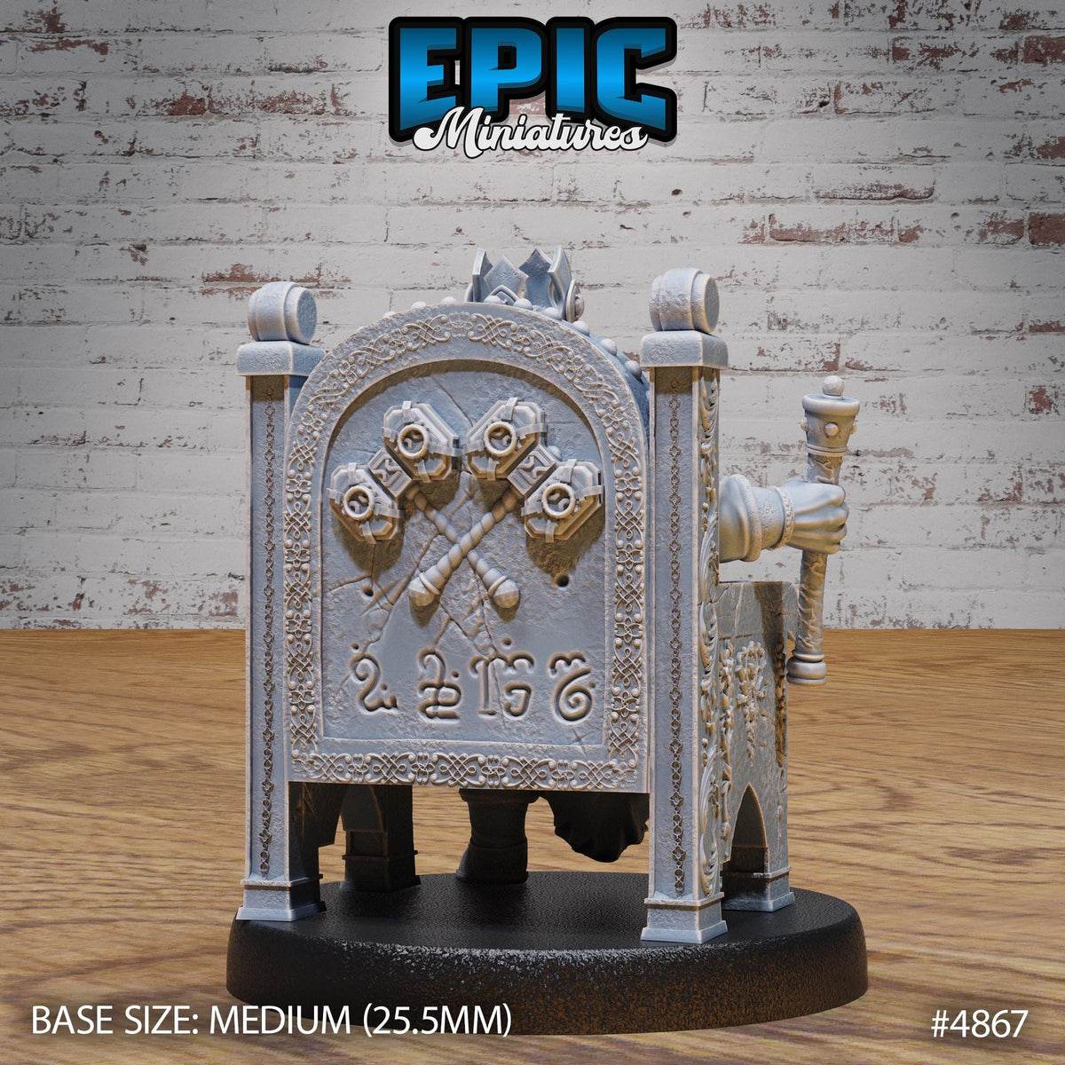 Dwarf King Option #4867 back DND miniature Age of Dragons 16k resin