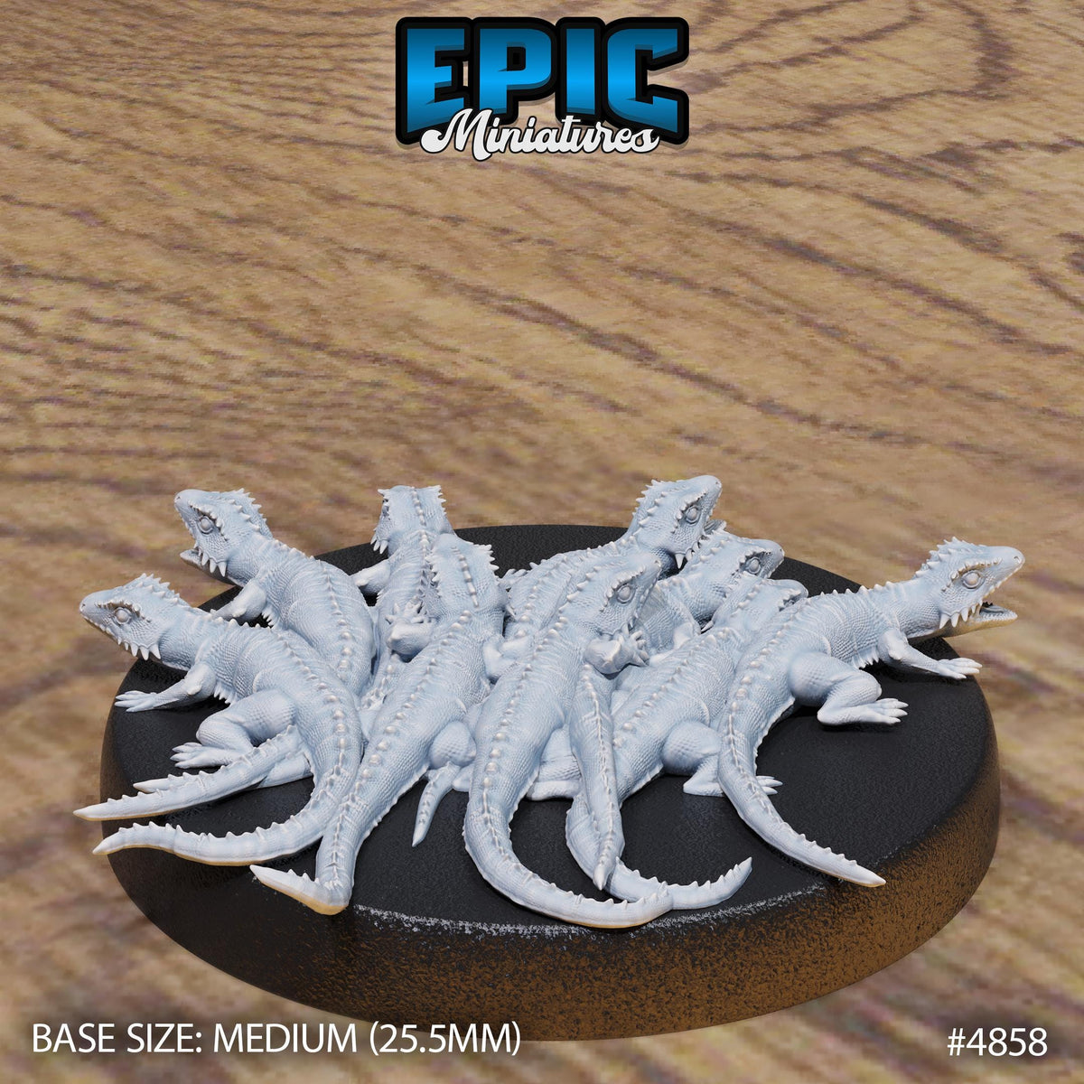 Lizard Swarm Option #4858 back DND miniature Age of Dragons 16k resin