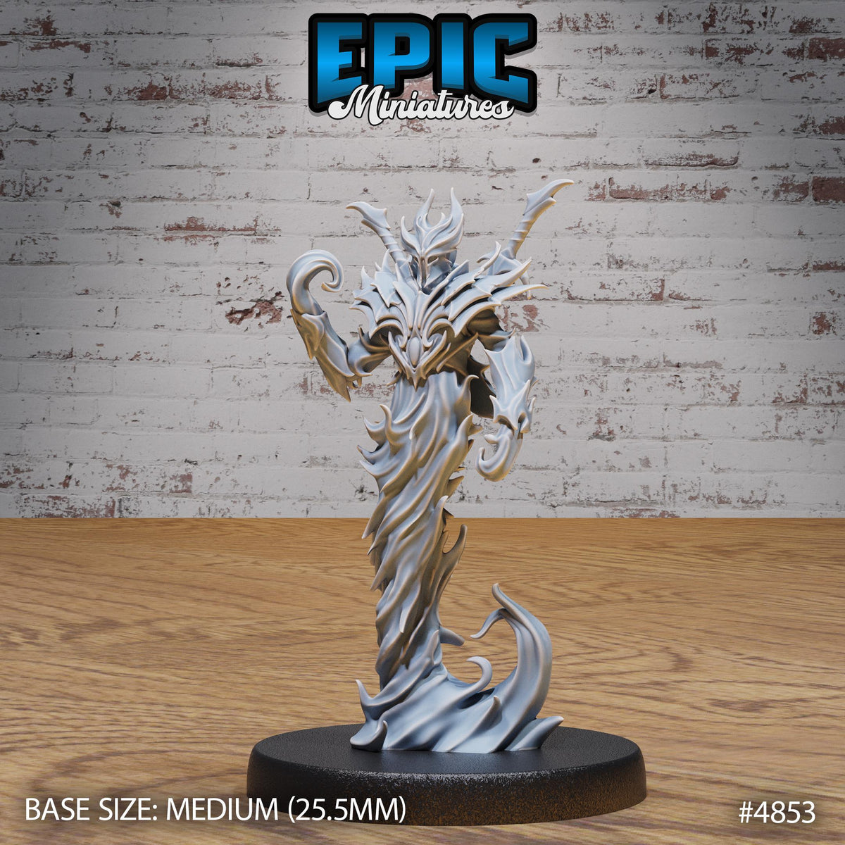 Flame Myrmidon Fire Option #4853 front DND miniature Age of Dragons 16k resin