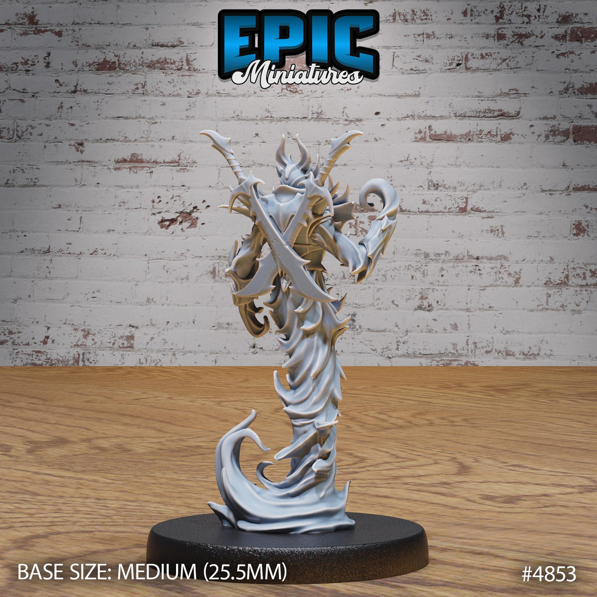 Flame Myrmidon Fire Option #4853 back DND miniature Age of Dragons 16k resin