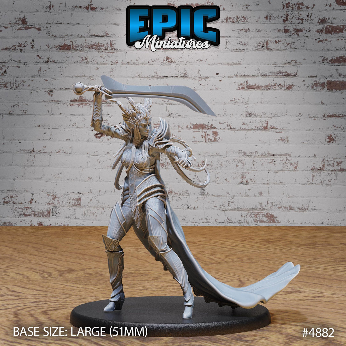 Queen Tiamat Avatar Option #4882 front DND miniature Age of Dragons 16k resin