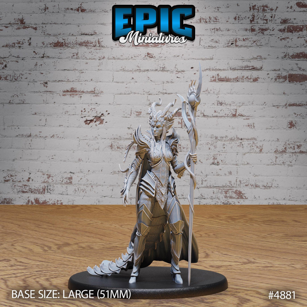 Queen Tiamat Avatar Option #4881 front DND miniature Age of Dragons 16k resin