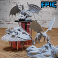 Classic Dragon Set of 3 DND miniatures group photo Age of Dragons