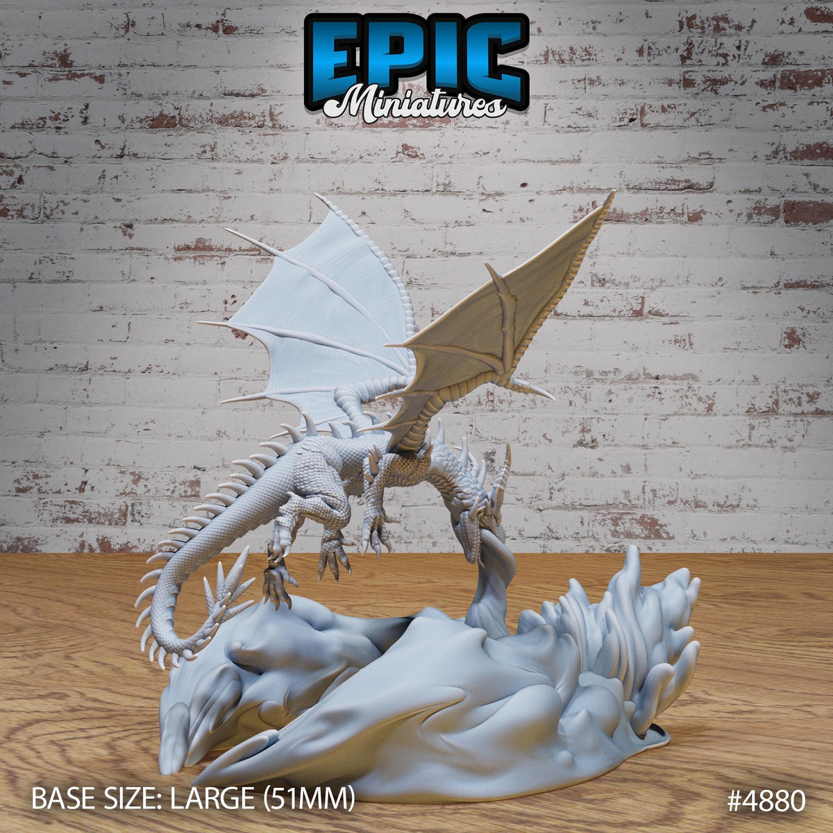 Classic Dragon Option #4880 back DND miniature Age of Dragons 16k resin