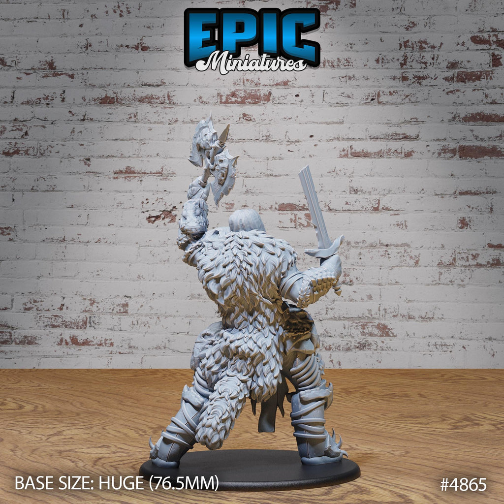 Huge Giant Dragon Hunter Option #4865 back DND miniature Age of Dragons 16k resin