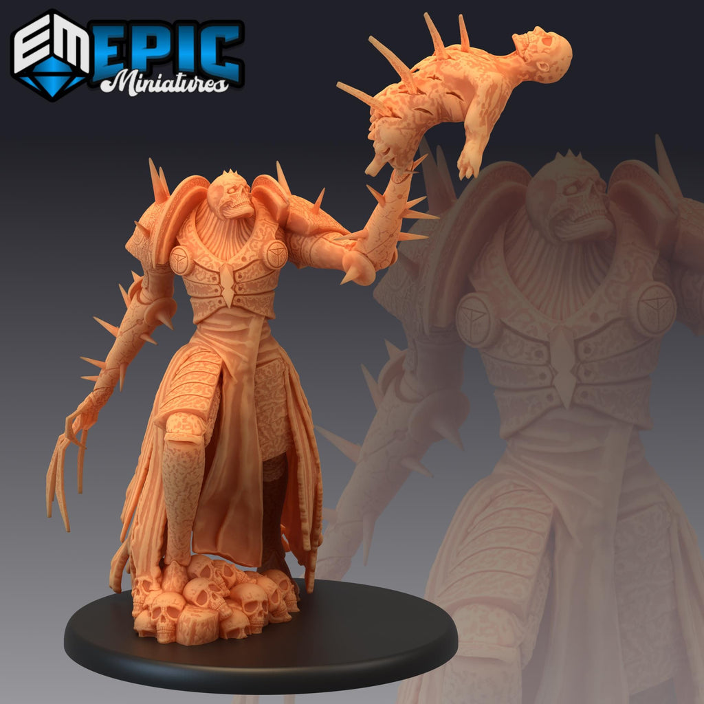 Armored Bone Claw Bone Claw Fighting front DND miniature Restless Bones 16k resin