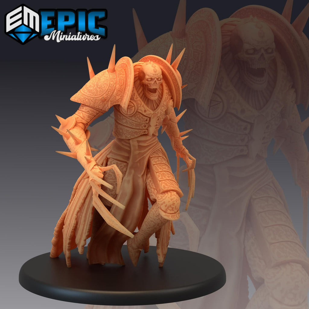 Armored Bone Claw Bone Claw Hunting front DND miniature Restless Bones 16k resin