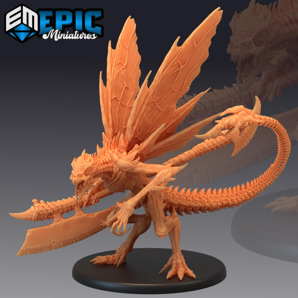 Bone Devil Magic front DND miniature Restless Bones 16k resin