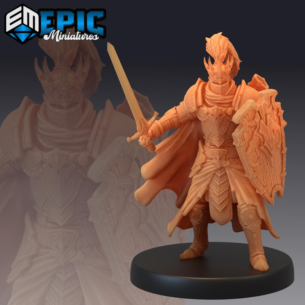 Death Knight Death Knight Rider back DND miniature Restless Bones 16k resin