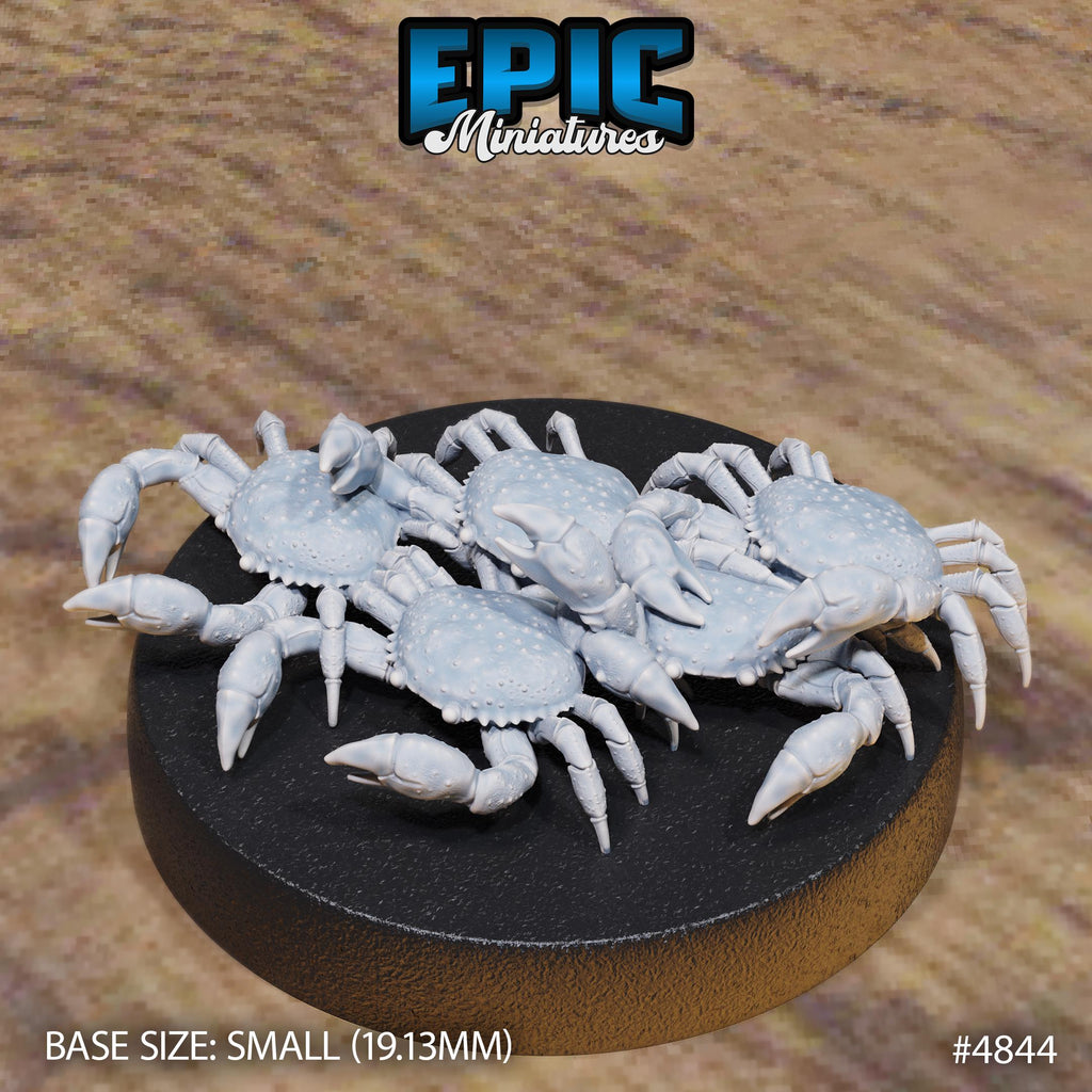 Crab Swarm Option #4844 front DND miniature Mysterious Ocean 16k resin