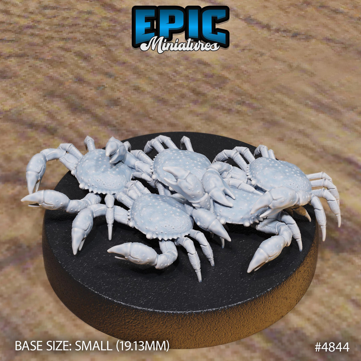 Crab Swarm Option #4844 front DND miniature Mysterious Ocean 16k resin