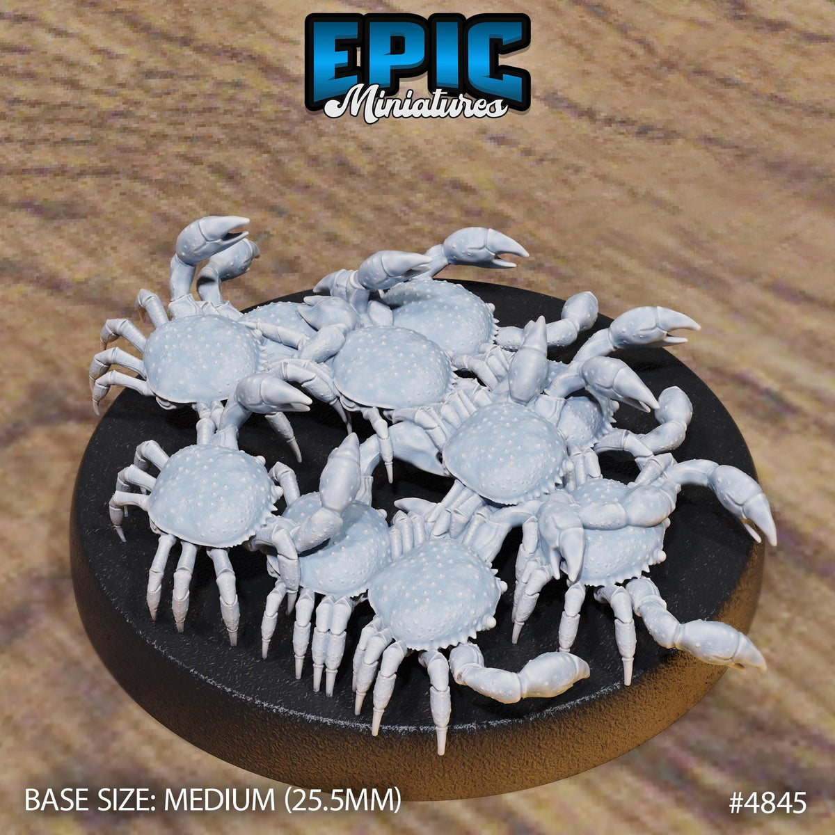 Crab Swarm Option #4845 back DND miniature Mysterious Ocean 16k resin