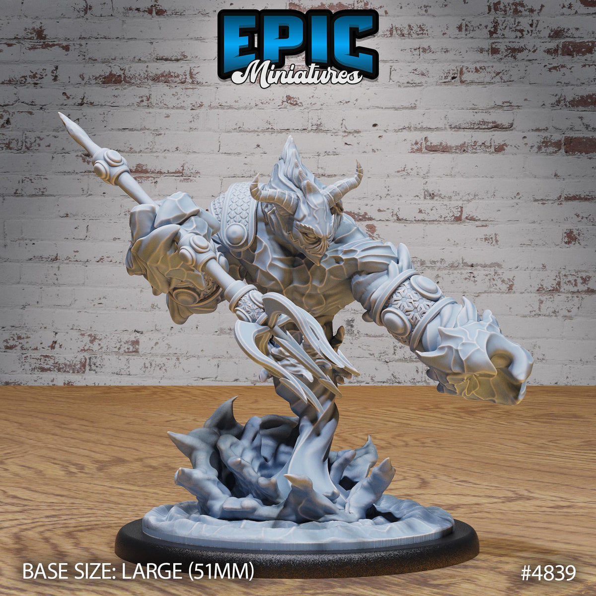 Water Elemental Guard Option #4839 front DND miniature Mysterious Ocean 16k resin