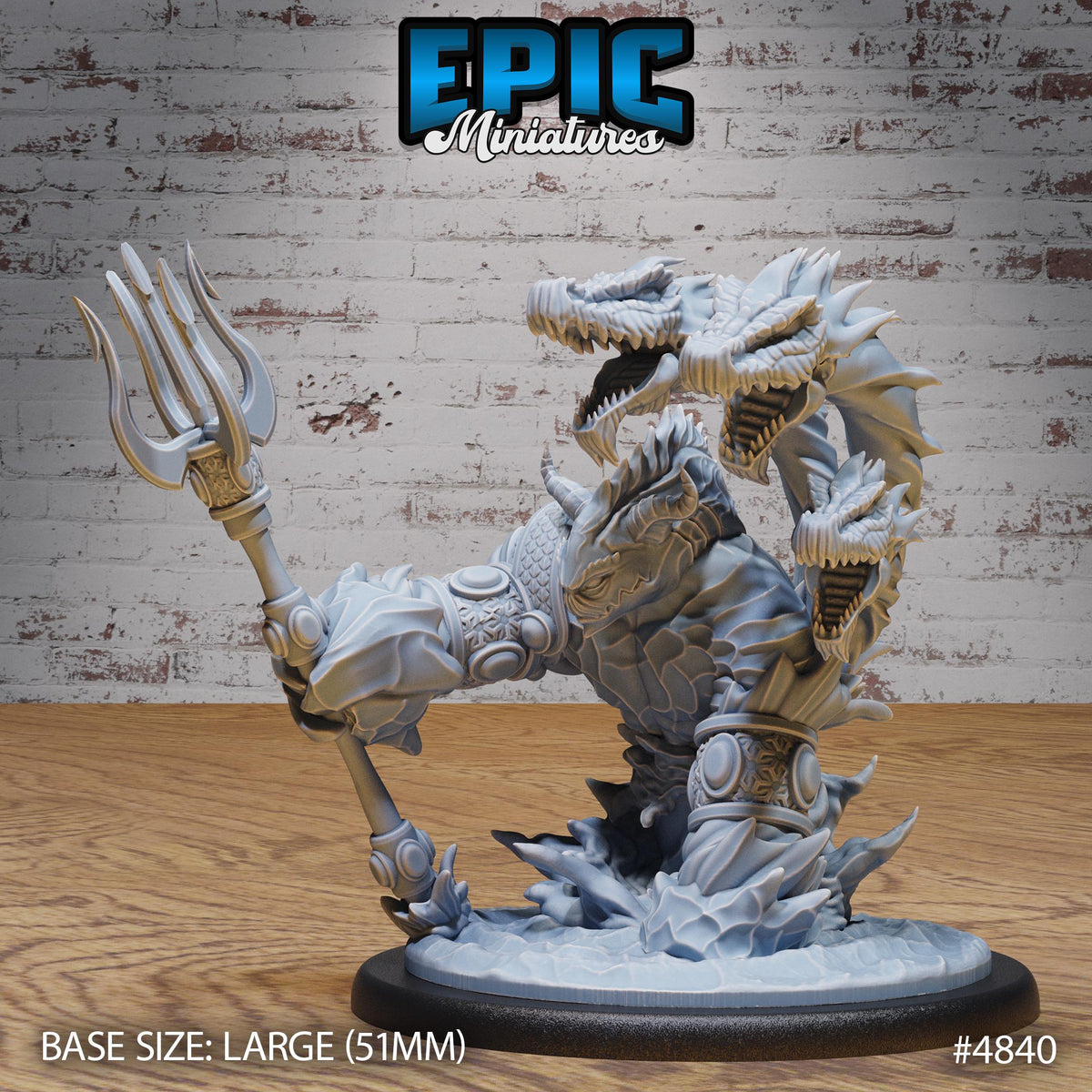 Water Elemental Guard Option #4840 front DND miniature Mysterious Ocean 16k resin