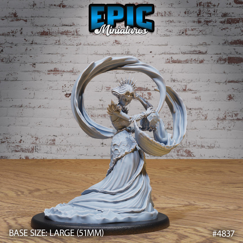 Undine Princess Option #4837 front DND miniature Mysterious Ocean 16k resin