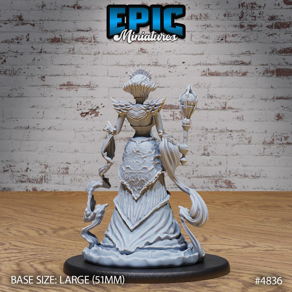 Undine Princess Option #4836 back DND miniature Mysterious Ocean 16k resin