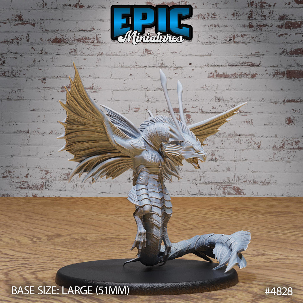 Ocean Wyvern #1 Huge scale front DND miniature Mysterious Ocean 16k resin