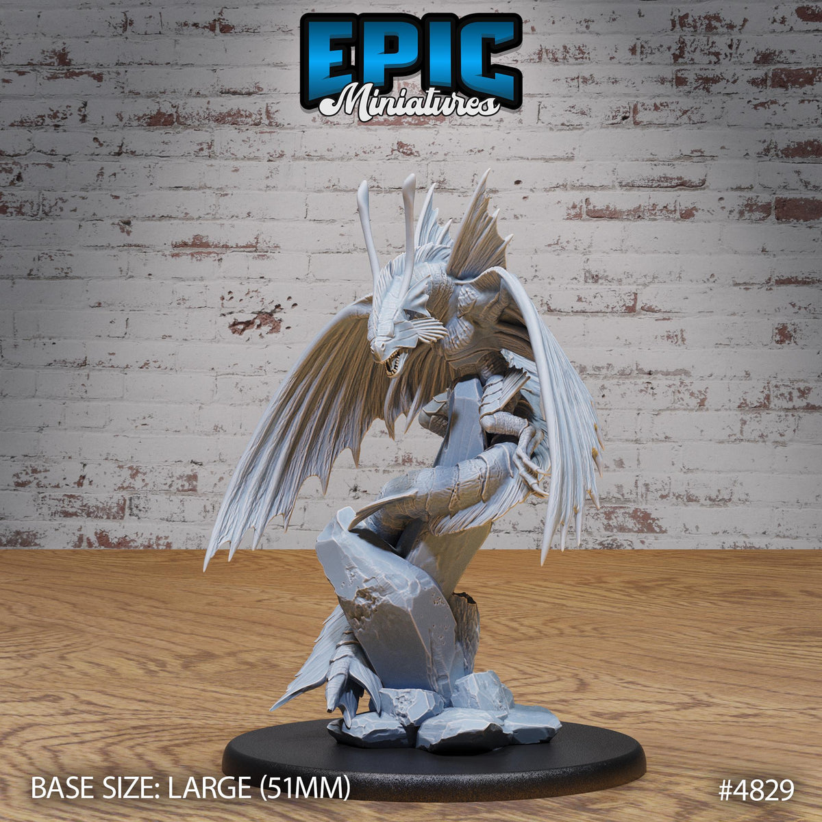 Ocean Wyvern #3 huge scale front DND miniature Mysterious Ocean 16k resin