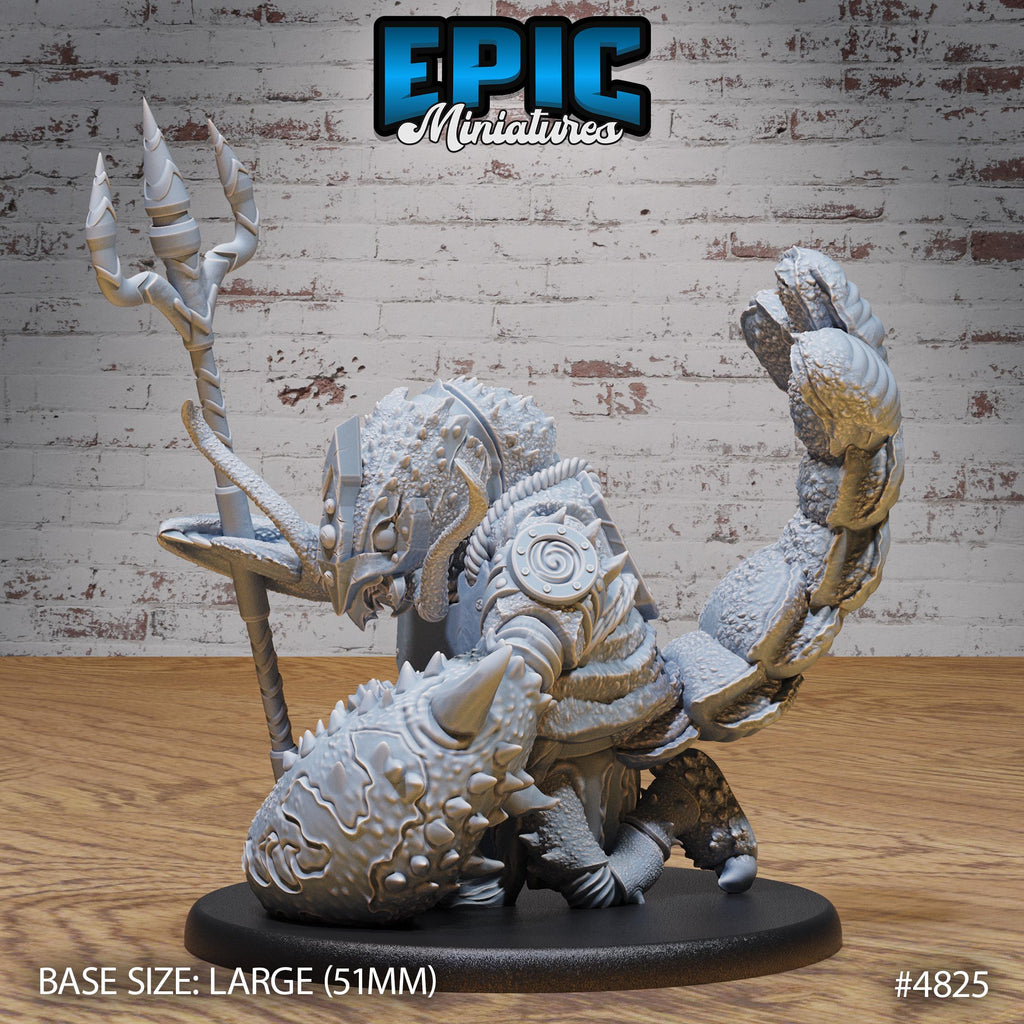 Lobster Folk Option #4825 front DND miniature Mysterious Ocean 16k resin