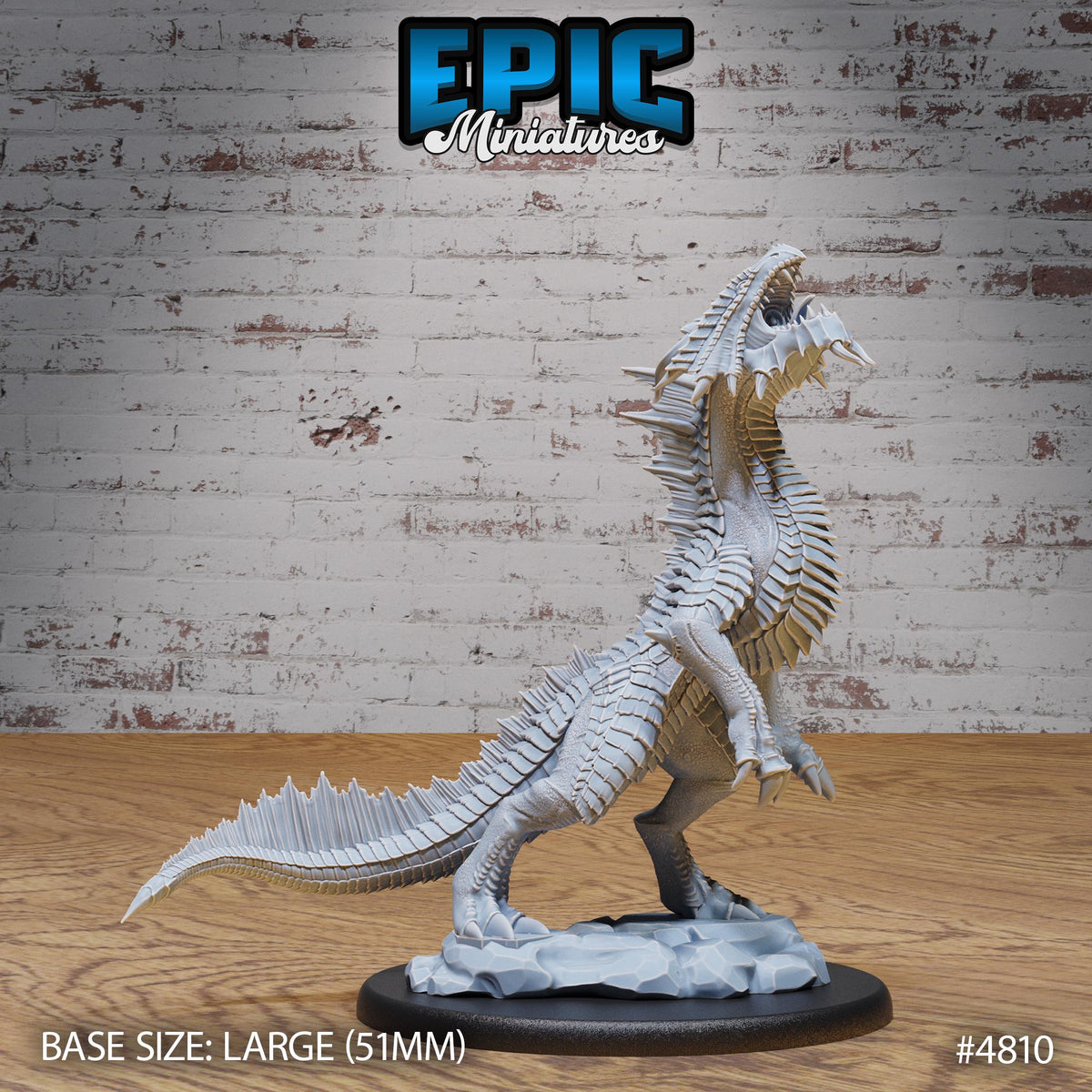Bronze Guard Drake Option #4810 front DND miniature Mysterious Ocean 16k resin