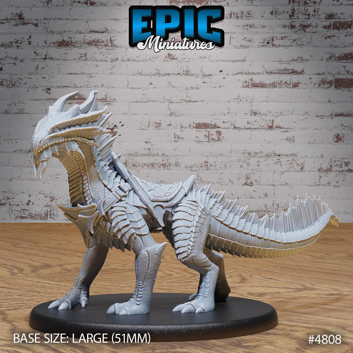 Bronze Guard Drake Option #4808 front DND miniature Mysterious Ocean 16k resin