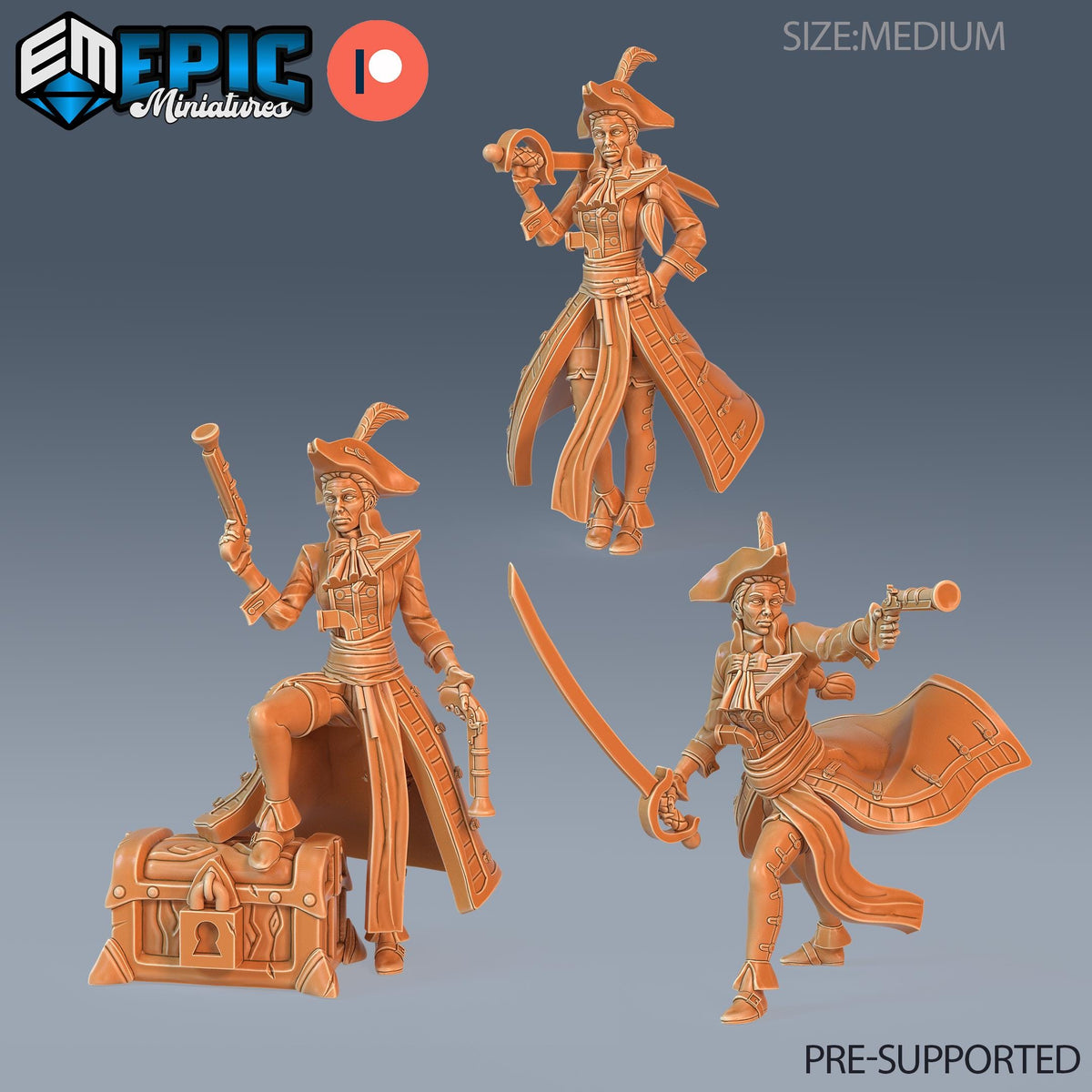 Veteran Captain DND miniatures group photo Treasure Hunt