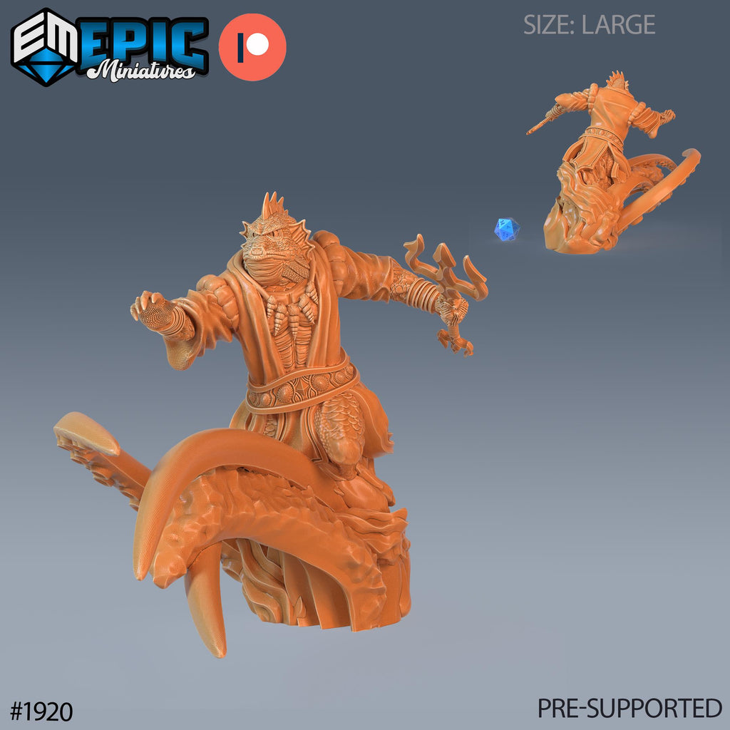 Marid Male Option #1920 front DND miniature Treasure Hunt 16k resin