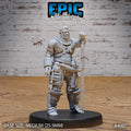 Half Orc Adventurer Option #4987 front DND miniature Savage Attack 16k resin
