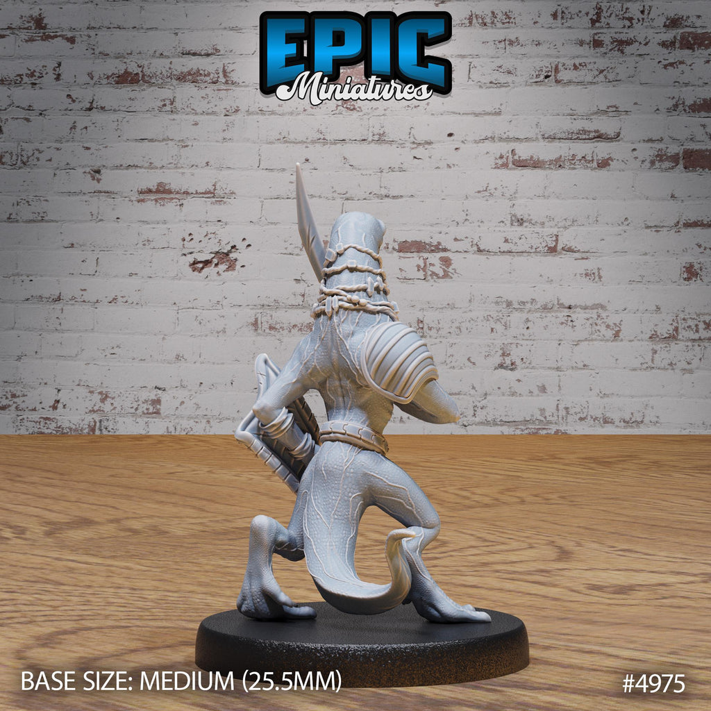 Fire Newt Option #4975 back DND miniature Savage Attack 16k resin